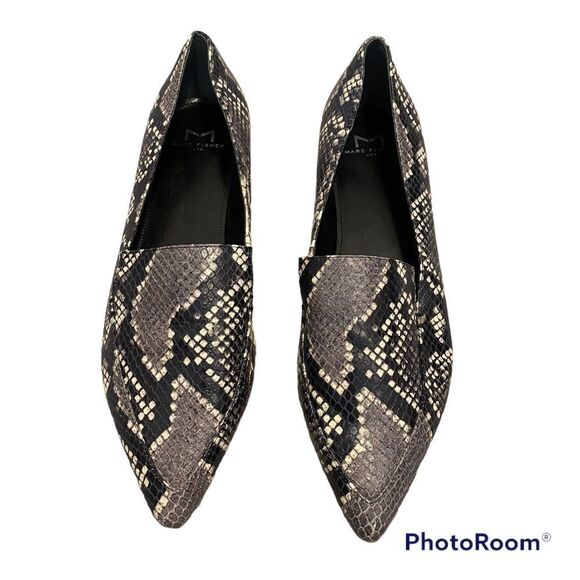 Marc Fisher leather snakeskin pattern loafers - Picture 5 of 9